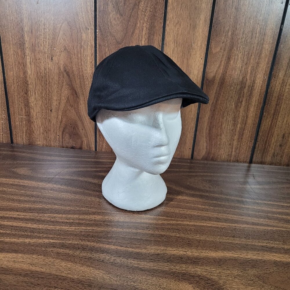Black Newboy Cabbie Hat Cotton NWT
